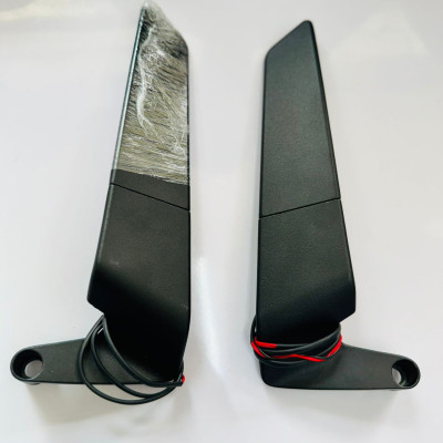 Stealth mirror with indicator