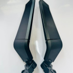 Stealth mirror in heavy quilty visor fiting