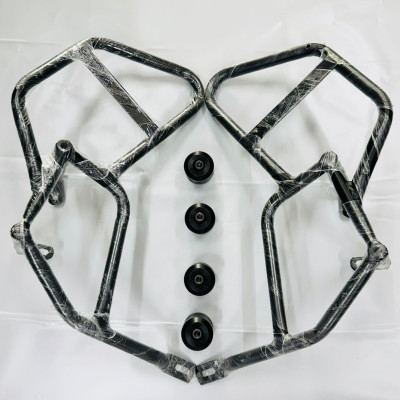 Dominar 400 crash guard with 4 slider heavy quality