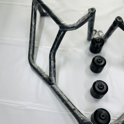 Triumph 400 crash guard with 4 slider heavy quality